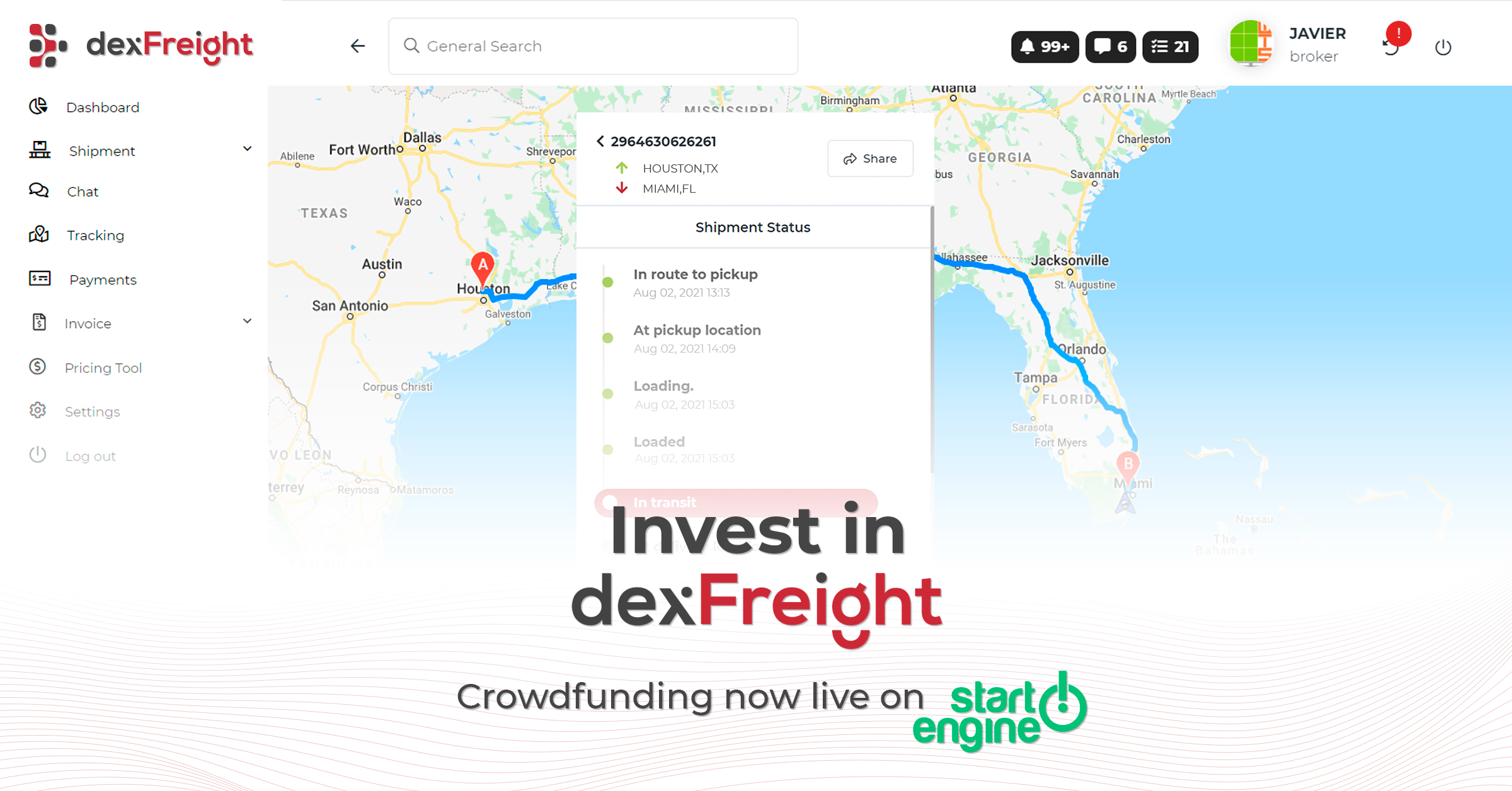 dexFreight Crowdfunding