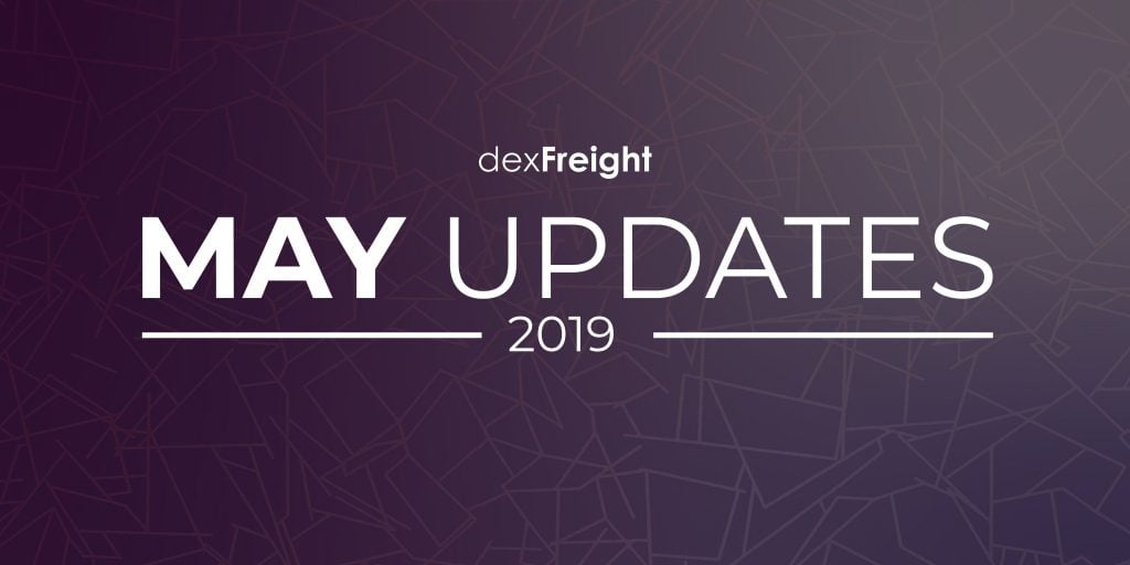dexfreight newsletter may 2019