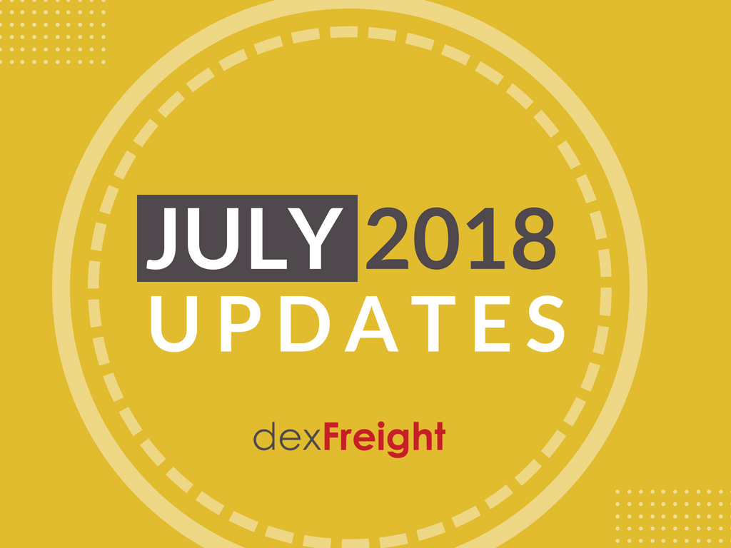 dexFreight updated July 2018